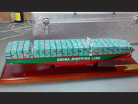 Container ship model for China shipping line